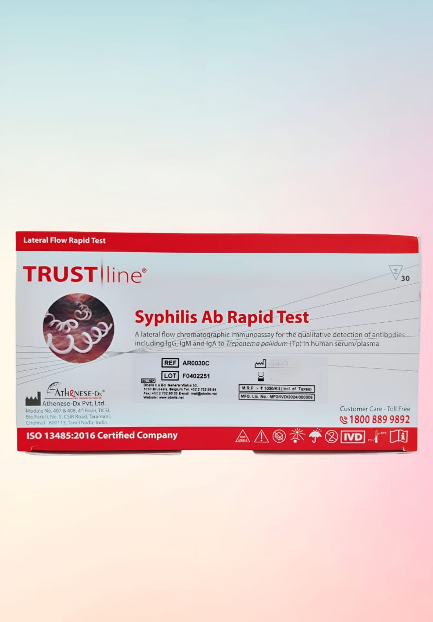 Trustline Syphilis Ab Rapid Test - Box of 30 Tests Kit
