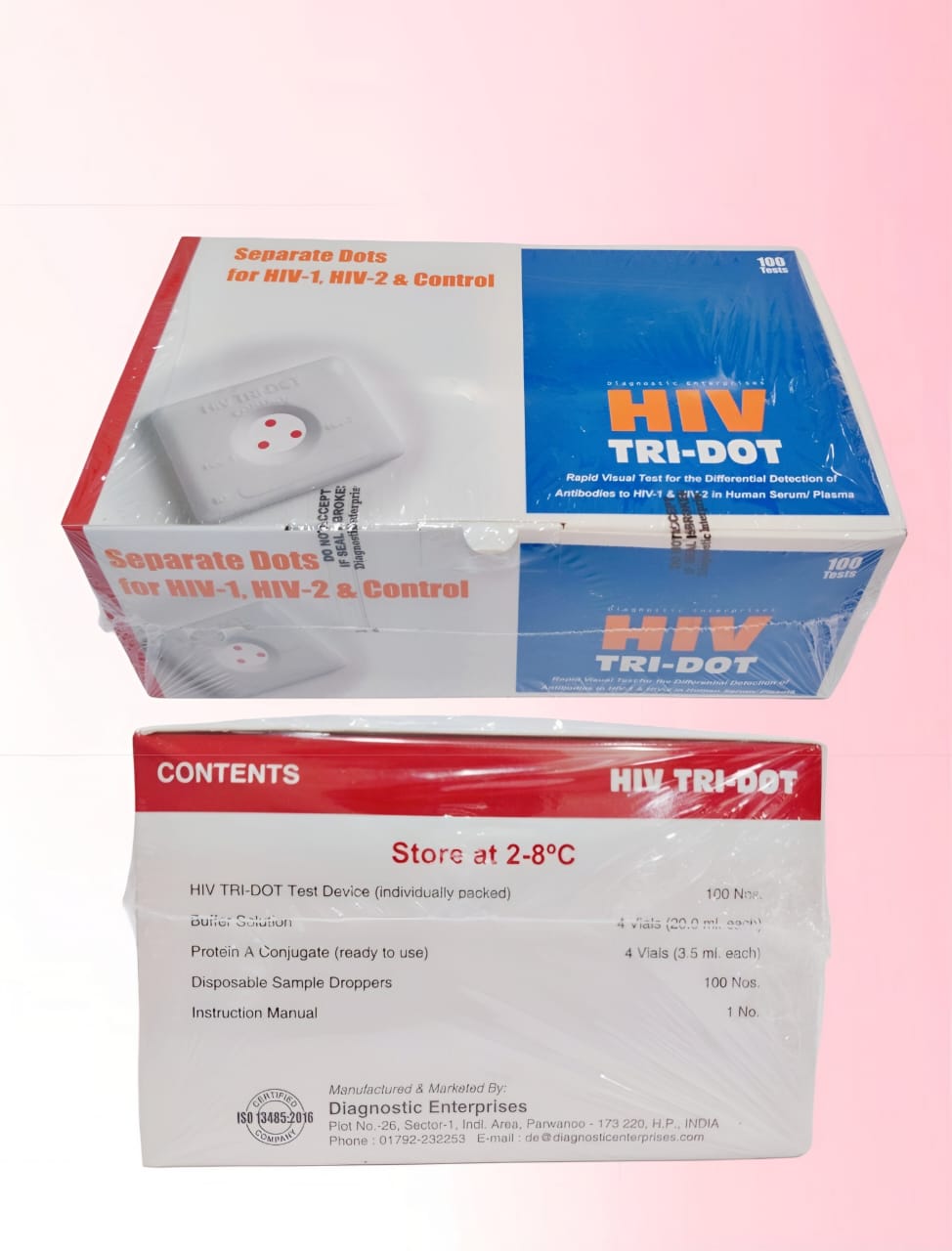 HIV TRIDOT - Pack of 100 Tests Kit