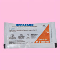 Hepacard HBsAg Rapid Test (Box of Test Kit 100 ) - J.Mitra