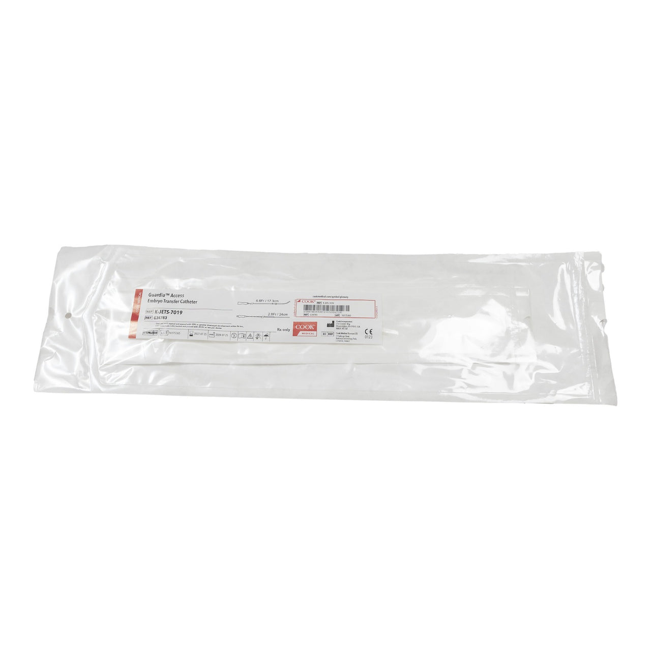 COOK Embryo Transfer Catheter - G34783 / K-JETS - 7019 (Pack of 1 )