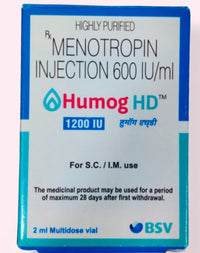 Humog HD 1200 IU Injection Menotropin